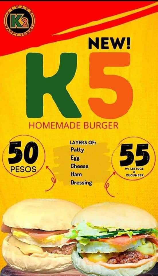 K2 Giant Burger - Marisol menu in Angeles City | ordermo