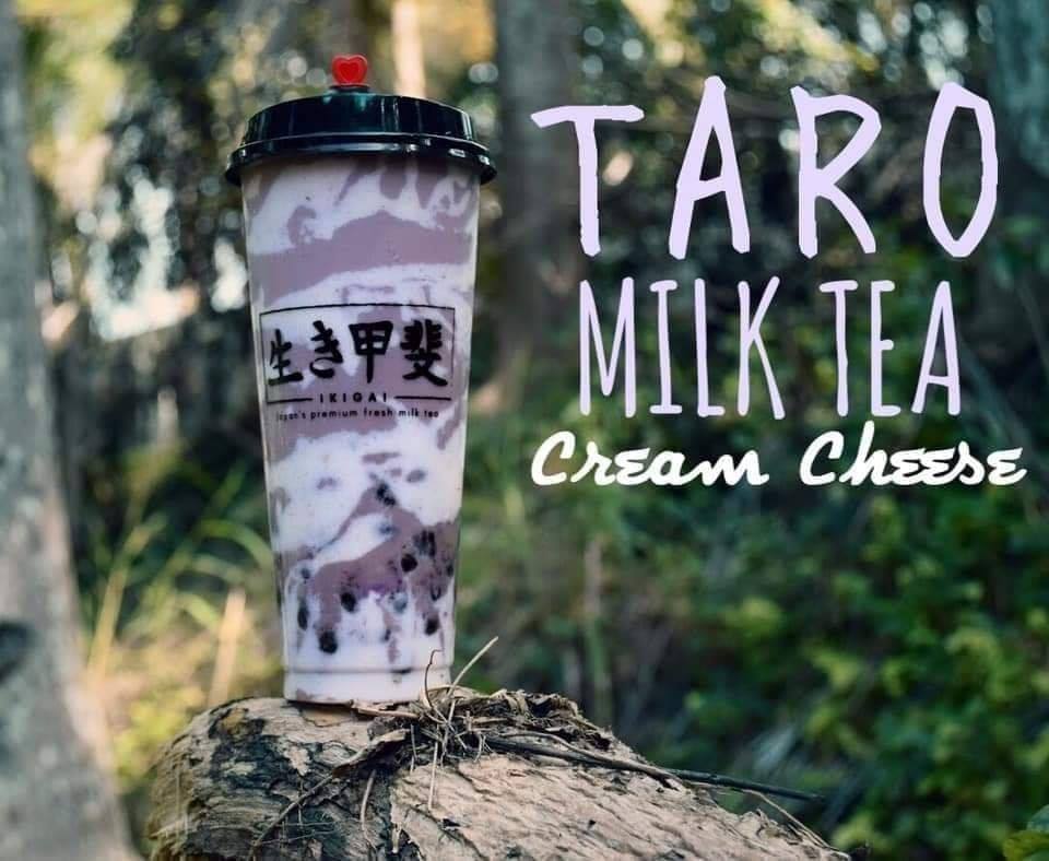 Ikigai Japan's Premium Fresh Milk Tea menu in Olongapo City Express