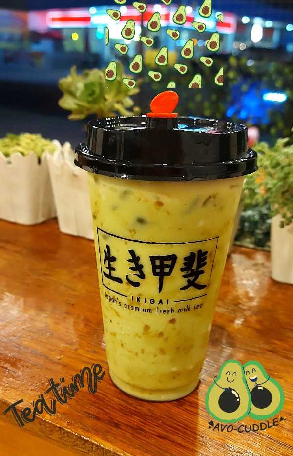 Ikigai Japan's Premium Fresh Milk Tea menu in Olongapo City Express